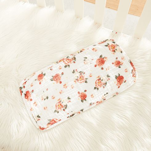 100% Cotton Muslin Baby Floral Pattern Burp Cloths