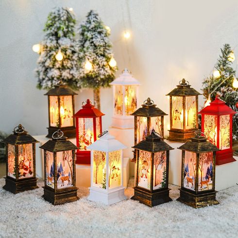 Christmas Lantern Light Candlestick Lamp Merry Christmas Decorations Christmas Tree Ornaments