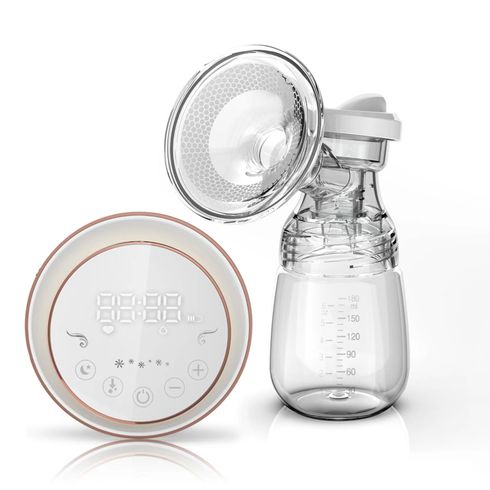 1Pc Breast Pump Portable Electric Hands Free Breast Pump with 9 Levels & 3 Modes & Night Light