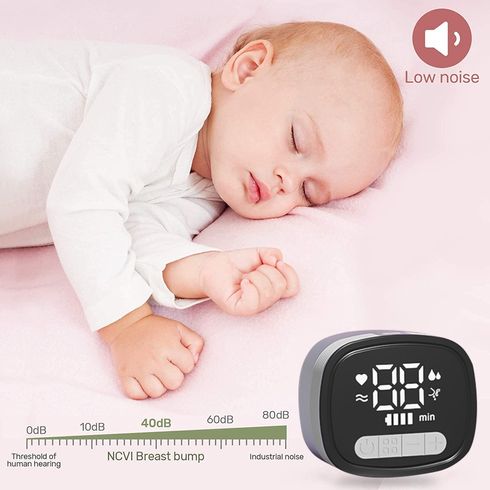 1Pc Wearable Breast Pump Portable Electric Hands Free Breast Pump with 9 Levels & 4 Modes & LCD Touch Screen White big image 10