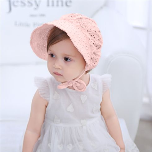 Baby Lace Trim Schiffy Bonnet Hat