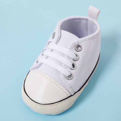 Baby / Toddler Lace Up Classic Prewalker Shoes White big image 4