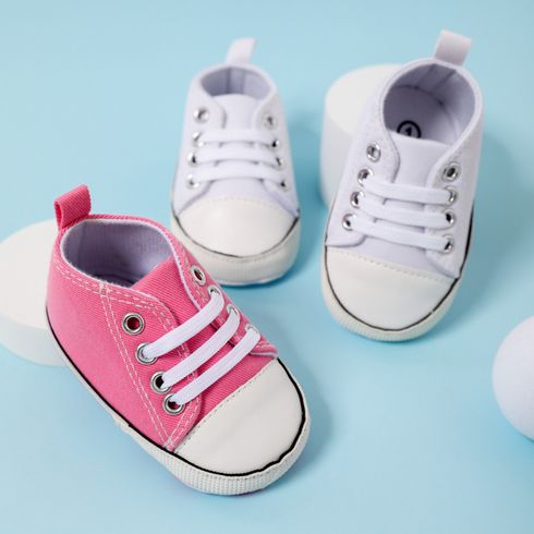 Baby / Toddler Lace Up Classic Prewalker Shoes White big image 5