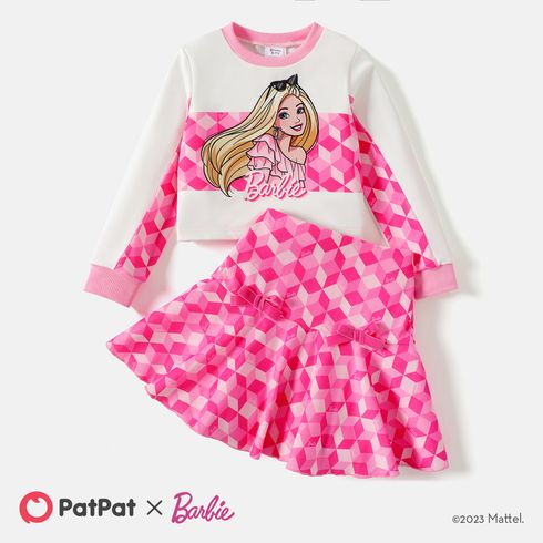 Barbie 2 pezzi Bambini Vestito con gonna Ragazza Ipertattile Carattere