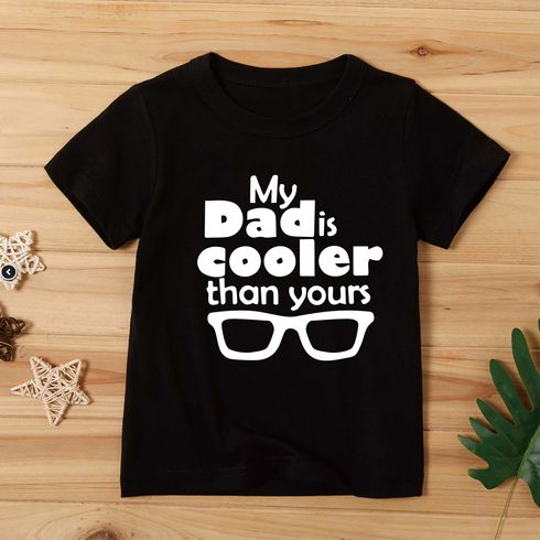 Toddler/Kid Letter Print Short-sleeve Cotton Tee