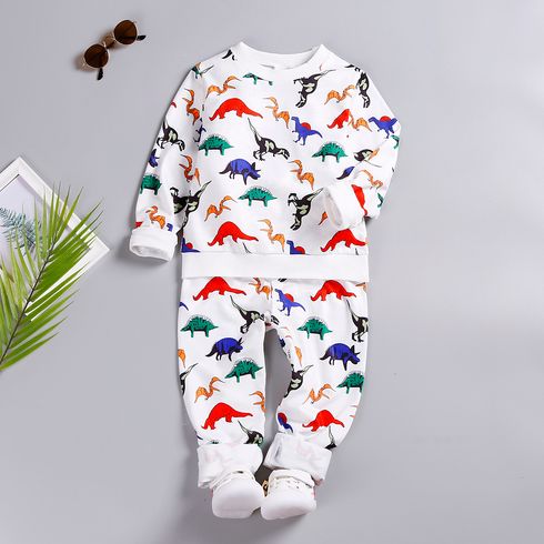 2 unidades Criança Menino Infantil Dinossauro conjuntos de moletom