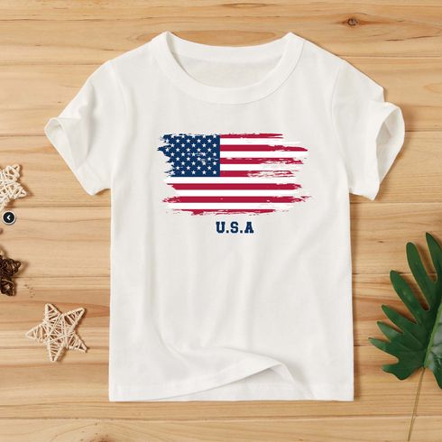Independence Day Kurzarm-Baumwoll-T-Shirt für Kleinkinder/Kinder