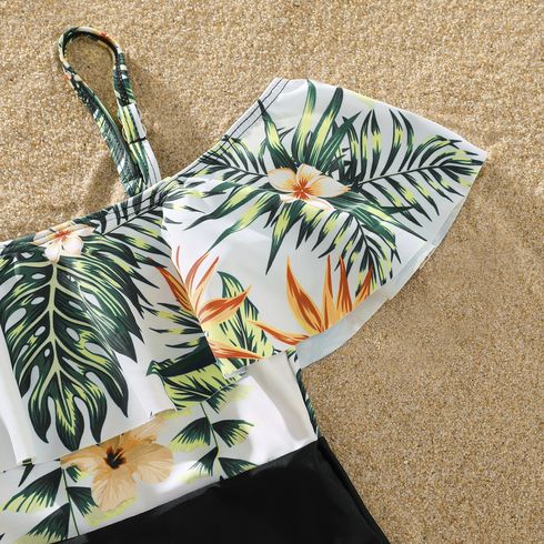 Festa del papà Look per tutta la famiglia Piante e fiori tropicali Coordinati per tutta la famiglia Costumi da bagno colorblock big image 7