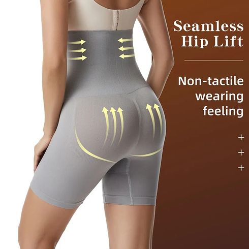 女士高腰塑身短褲塑身衣臀部提升腹部控制大腿瘦身技術