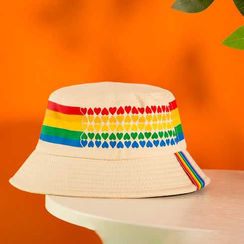 Toddler/Kid 100% Cotton Heart Rainbow Casual All-match Conical Hat 