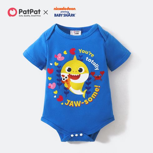Baby Shark Cotton Heart Print Bodysuit for Baby