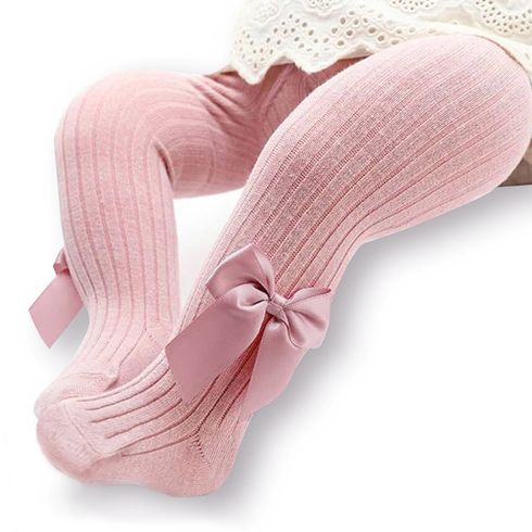 Baby / Toddler / Kid Bowknot Solid Tights