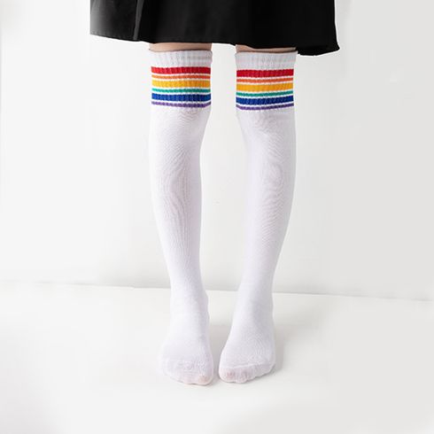 Toddler / Kid Rainbow Graphic Over The Knee Socks