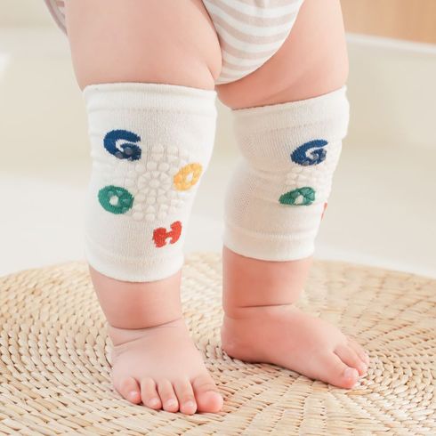 Baby Letter Pattern Dispensing Non-slip Knee Pads Multi-color big image 2