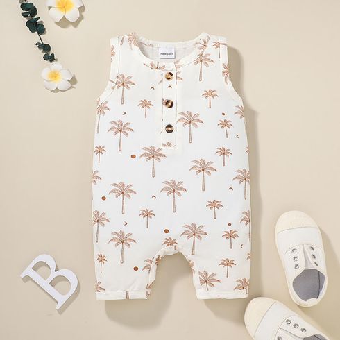 1 pezzo Neonato Unisex Piante e fiori tropicali casual Tutine
