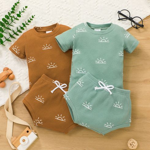 2 Stück Baby Unisex Lässig Baby-Sets