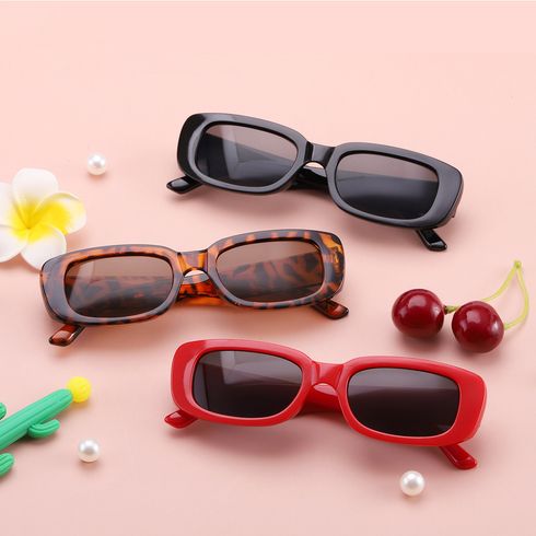 Kids Rectangle Small Frame Decorative Glasses (Random Glasses Case Color)