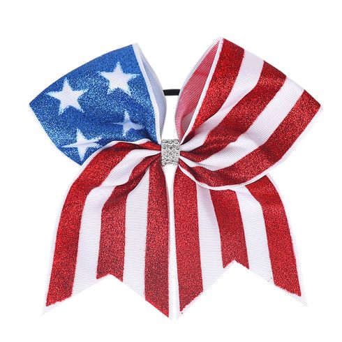 Toddlers/Kids Independence Day Bow Hair Ties Color-A big image 1