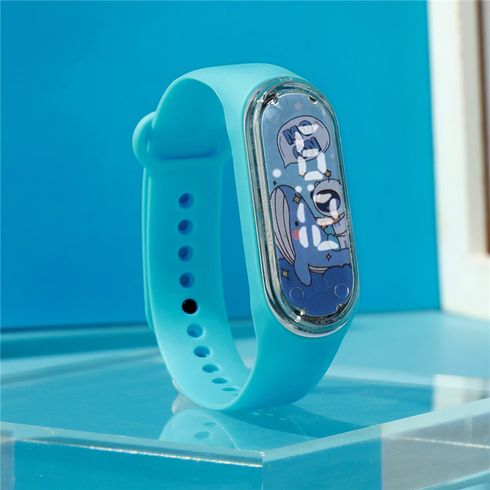 Toddler/Kid Boy LED Cartoon Whale Astronaut Pattern Cute Bracelet Watch
