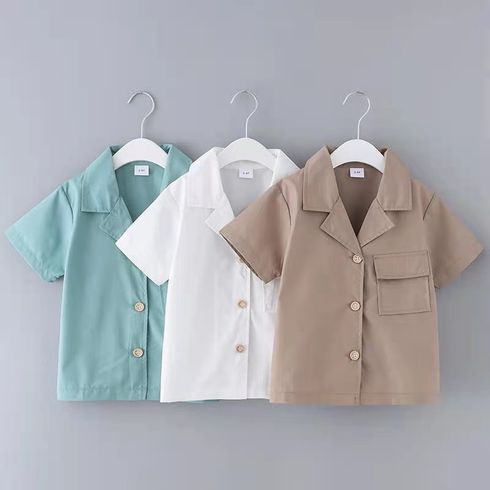 Toddler Boy Fashionable Solid Shirt