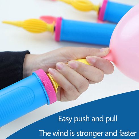 Balloon Pump Hand Held 2Way Double Action Inflator Air Pump for Balloons Portable Hangable Easy to Use
