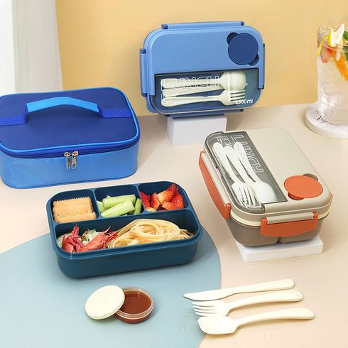 Bento Box Student Lunch Box, Ideal Leak Proof Lunch Box Containers, Microwave Safe Lunch Containers 