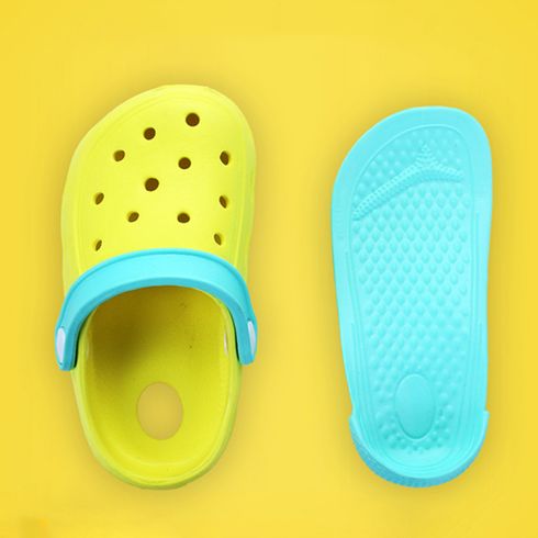 Toddler / Kids Breathable Solid Slippers Yellow big image 2