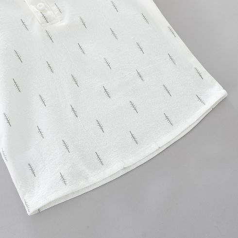 2pcs Baby Boy 100% Cotton Allover Tree Print Short-sleeve Tee & Shorts Set Grey big image 6