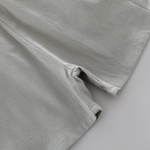 2pcs Baby Boy 100% Cotton Allover Tree Print Short-sleeve Tee & Shorts Set Grey big image 9
