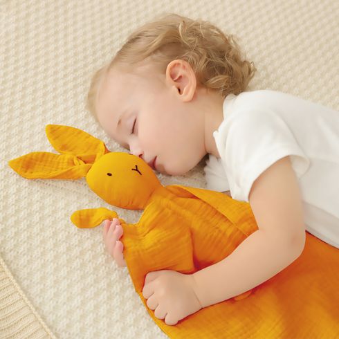 100% coton bébé apaiser serviette lapin jouets bébé dormir aide infantile nouveau-né accessoire