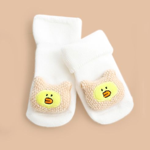 Baby / Toddler Cute Cartoon Animal Thermal Socks White big image 1