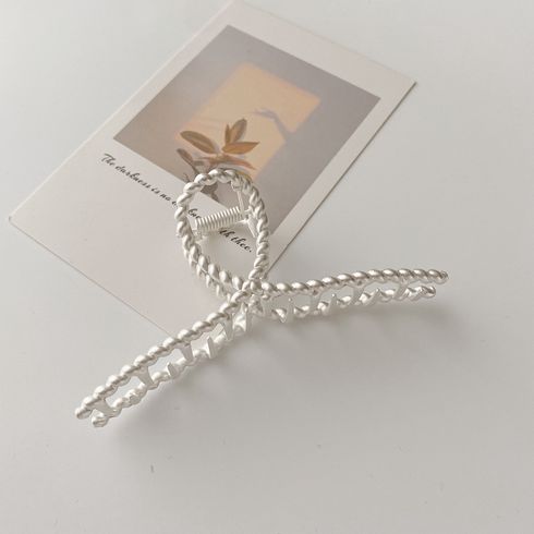 Large Metal Hair Claw Clips Metal Claw Hairpin Hair Clips Shark Hair Clips Fashion Hair Clips Ladies Hair Accessories Light Grey big image 4
