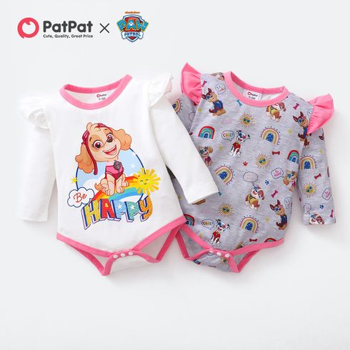 PAW Patrol Little Girl Rainbow and Pups Cotton Bodysuit