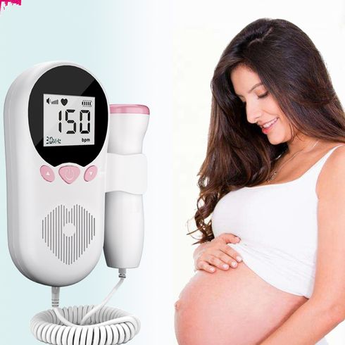 Baby Heart Rate Detection Instrument Doppler Heart Instrument Monitoring Home Pregnant Prenatal Baby Heart Rate Detector White big image 3