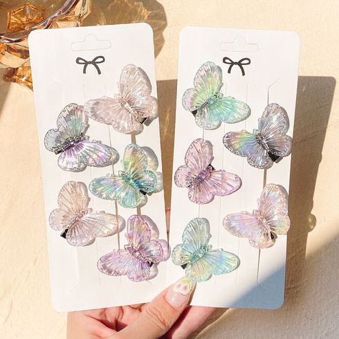 10-pack Butterfly Hair Clips per ragazza Multicolore big image 1
