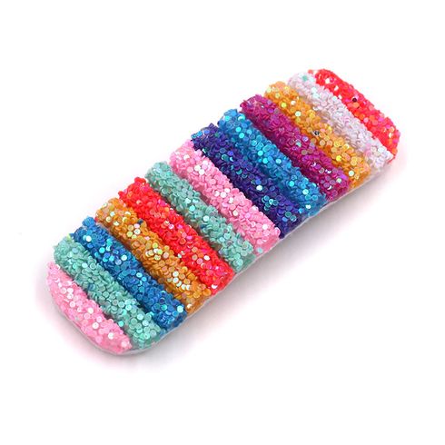 3-pack Multi-shape Rainbow Hair Clips for Girl Apricot Yellow big image 2
