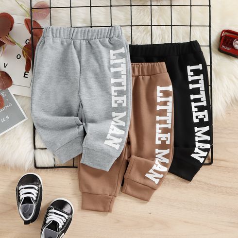 Baby Boy Letter Print Casual Sweatpants