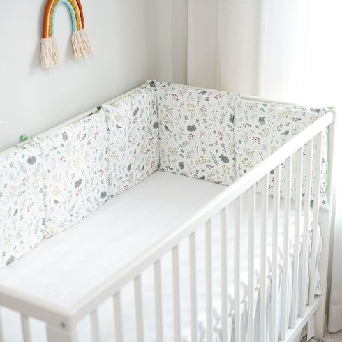1 件 100% 純棉嬰兒保險槓靠墊枕頭保險槓在嬰兒床嬰兒床保護旅遊