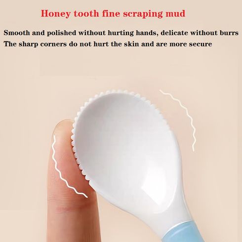 1pc/2pcs Baby Fruit Puree Scraper Spoon Mud Scraping Spoon with Teeth Baby Tableware Supplement Food Feeding Dishes Supplement Tools Pink big image 7