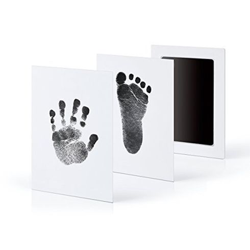 Non-Toxic Baby Handprint Footprint Inkless Hand Inkpad Watermark Infant Souvenirs Casting Clay Newborn Souvenir Gift Pink big image 4