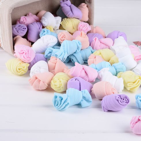 10-pairs Baby / Toddler / Kid Solid Breathable Lightweight Thin Disposable Socks