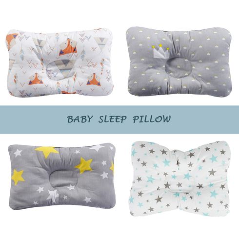 100% Cotton Baby Sleep Pillow Anti Flat Head Baby Pillow Newborn Bedding Sleep Positioner Support Pillow for 0-24 months