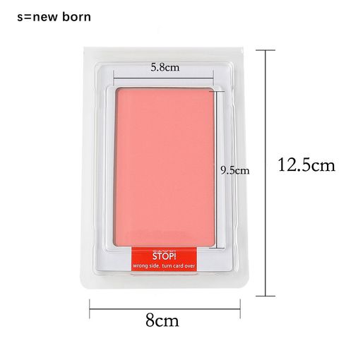 Impronta dell'impronta della mano del bambino non tossica Impronta del tampone d'inchiostro della mano senza inchiostro Filigrana Souvenir per neonati Regali per neonati Rosa big image 8