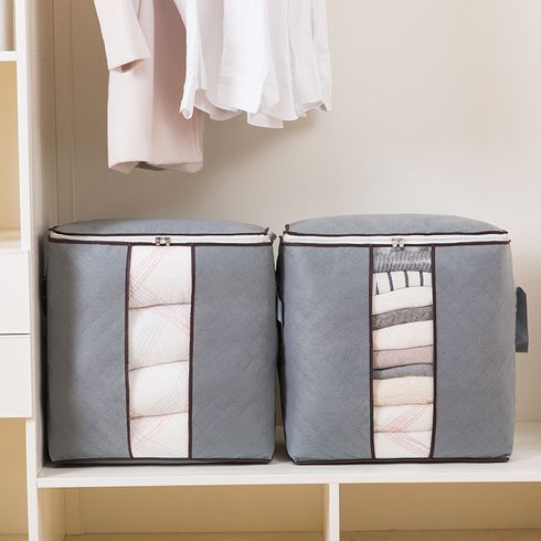 Collapsible Clothes Storage Bag Grey big image 4