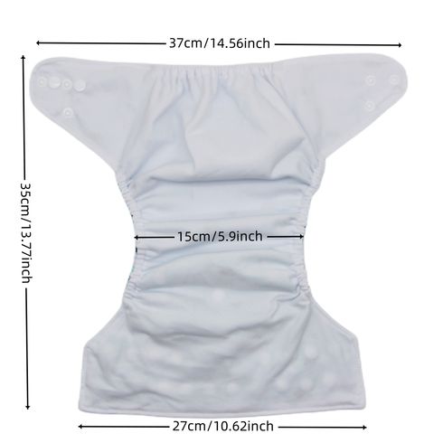 Baby Cartoon Cloth Diaper Washable Adjustable Waterproof Breathable Eco-friendly Diaper Color-A big image 5