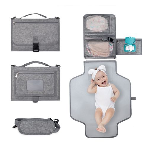 Detachable Portable Diaper Changing Pad Multifunction Baby Change Mat with Stroller Strap for Travel Outdoor