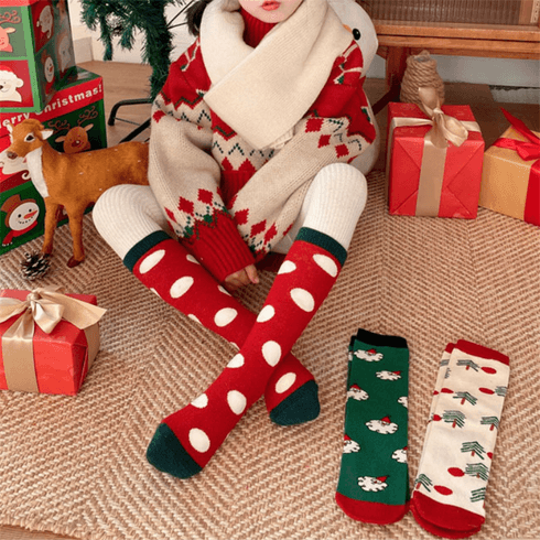 Baby Christmas Print Socks