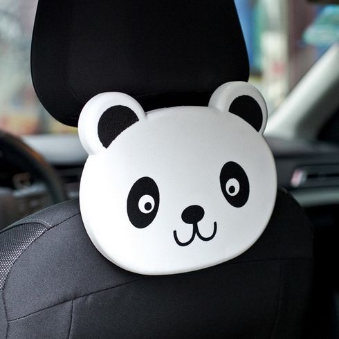 Cartoon Car Back Seat Foldable Dining Table Multifunction Cup Holder Baby Kid Car Dinner Plate Beverage Tray White big image 3