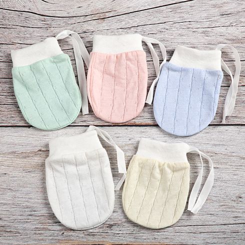 Baby feste atmungsaktive Baumwolle Anti-Kratz-Handschuhe