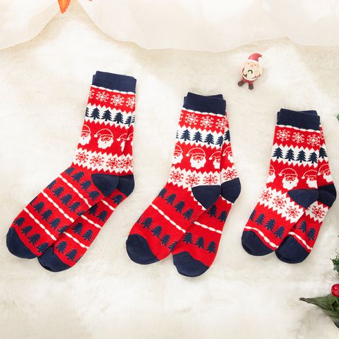Weihnachtsbaum-Musterdruck Socken für Familien